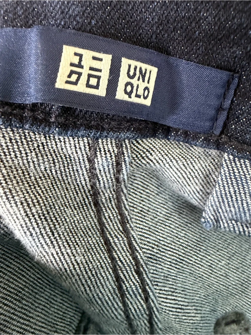 Uniqlo Wide-Fit Work Pants‎ Carpenter Dark Wash Men’s Size S 27-30in